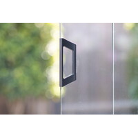 Handgreep aluminium voor glazen schuifwand