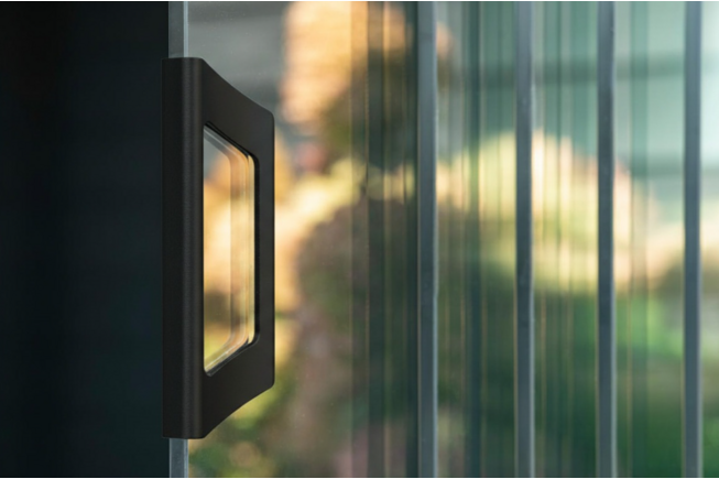 Handgreep aluminium voor glazen schuifwand