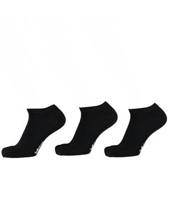 Sneaker socks Bamboo Black 3-pair