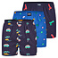 Happy Shorts Happy Shorts 3-Pack Wijde Boxershorts "Holiday"