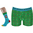 Apollo Christmas Boxers + Socks Gift SET Merry Snackmas