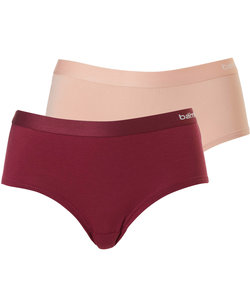 Apollo Women's Hipster Red / Pink Bamboo 2-pack