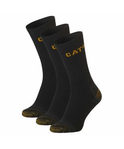 CAT Premium Work Sock Black- 3 Pair Pack