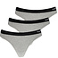 Apollo Apollo Women's Thong Grey Bamboo 3-pack