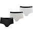 Apollo Apollo Meisjes Bamboe Hipster 3-Pack Zwart Grijs Wit