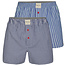 Phil & Co Phil & Co 2-Pack Wijde Boxershorts Heren PH-198 Geblokt / Gestreept