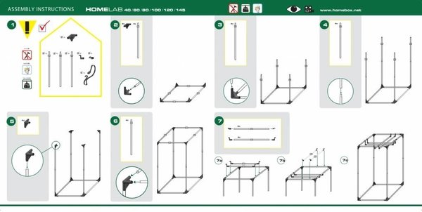 Homelab HomeLab 100 Growbox - 100x100x200cm Homelab HomeLab 100 Growbox - 100x100x200cm