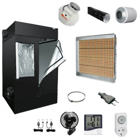 Ledsgrowindoor  Growbox Komplettset 100x100 Mars Hydro TSW2000