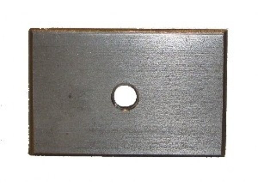 Rvs Mastvoetplaat M8