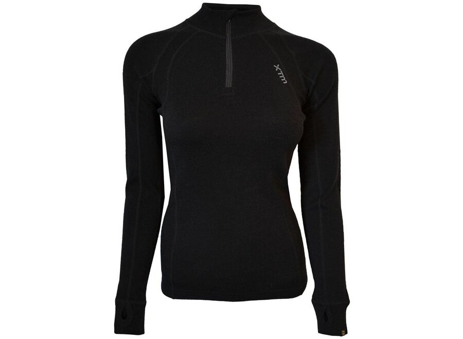 Ladies Thermo Merino Zip Neck