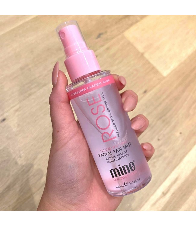 MineTan Rose Illuminating Facial Tan Mist zelfbruiner