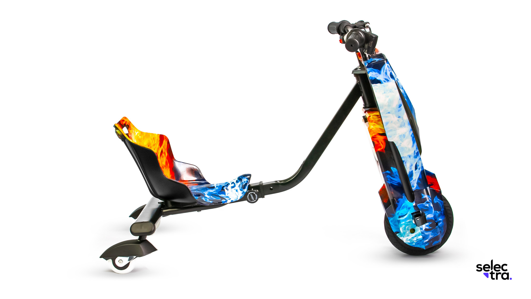 Elektrische Drift trike Selectra Fire Blue - Steemastore