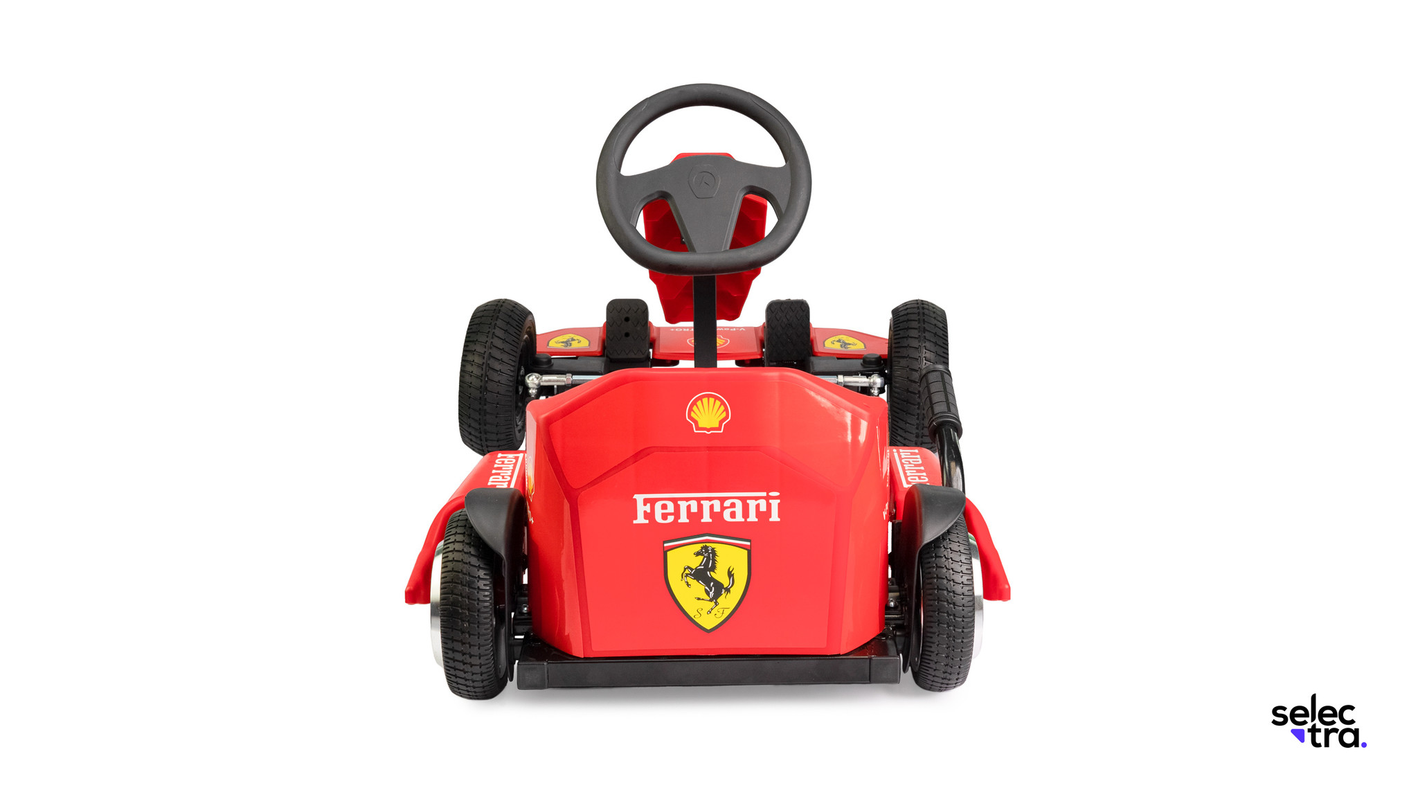 Kan niet lezen of schrijven Walging Berg kleding op Selectra Elektrische kinderauto Ferrari Go kart - Steemastore