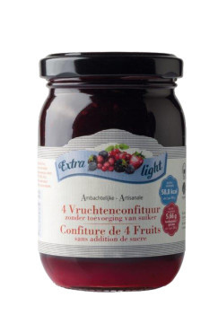 Suikerarme Confituur/ Jam 4 Vruchten Proslank