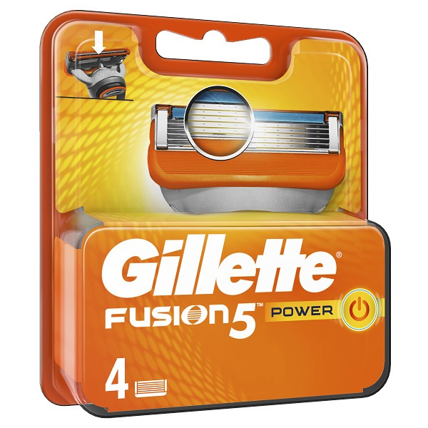 Voordeeldrogisterij Gillette Fusion Power scheermesjes (4 st.) aanbieding