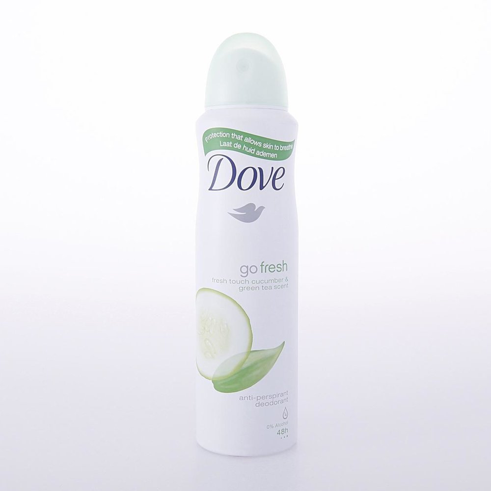 Dove Deodorant Go Fresh Deospray Komkommer 150 mL Voordeeldrogisterij