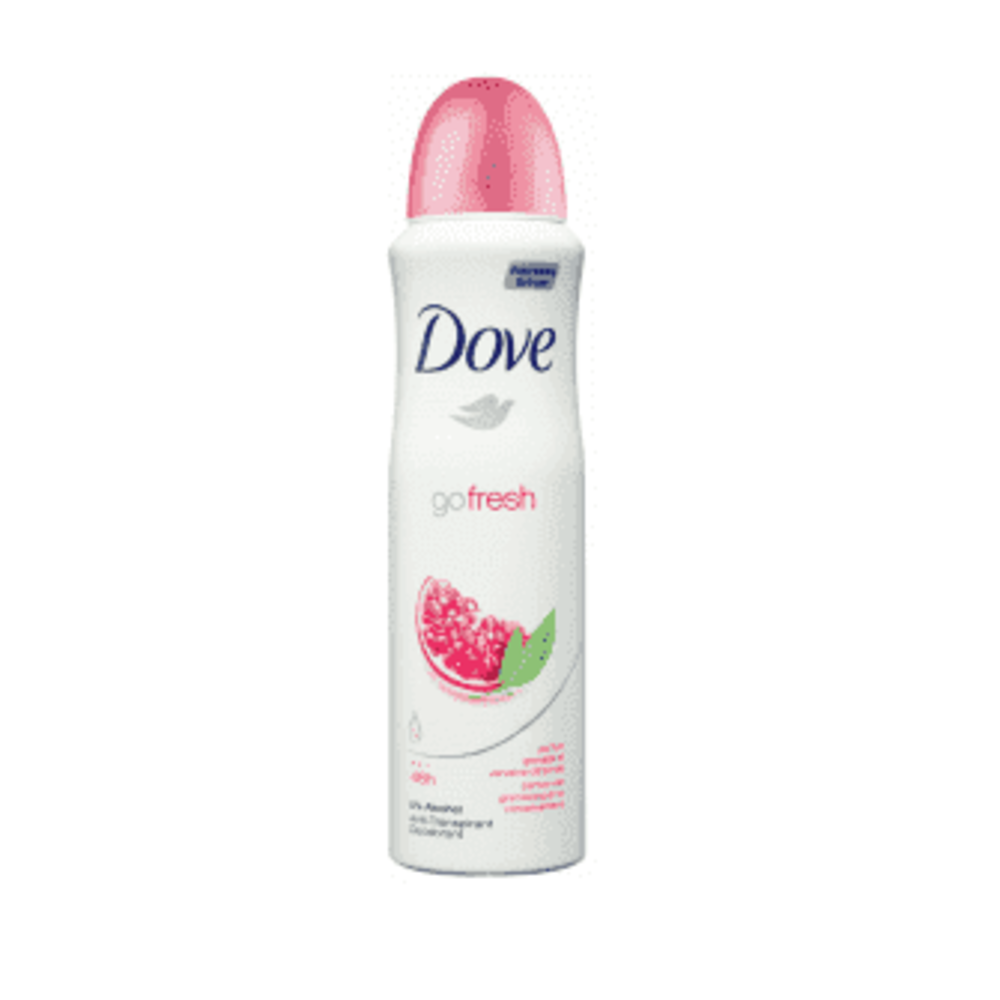 Dove Deodorant Deospray Go Fresh Granaatappel 150 mL Voordeeldrogisterij