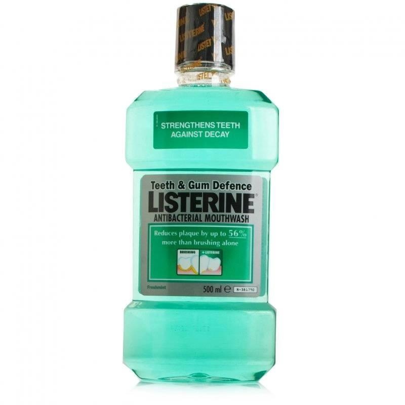 Voordeeldrogisterij Listerine Mondwater Teeth & Gum Defence 500 mL aanbieding