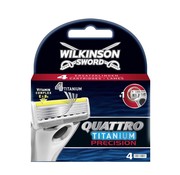 Voordeeldrogisterij Wilkinson Quattro Titanium Precision Scheermesjes (4st.) aanbieding