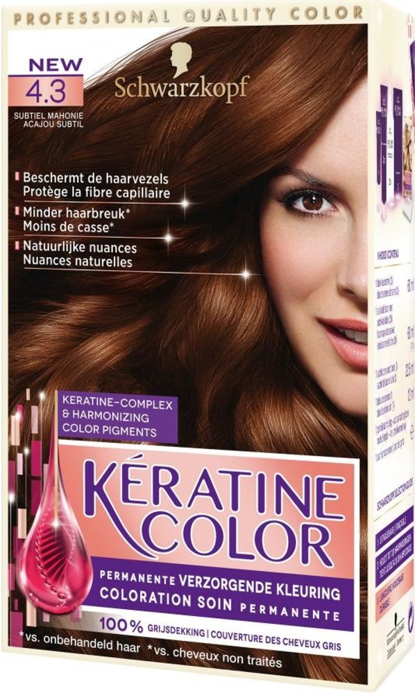 Schwarzkopf Keratine Haarverf Color Subtiel Mahonie - Aanbieding - Voordeeldrogisterij