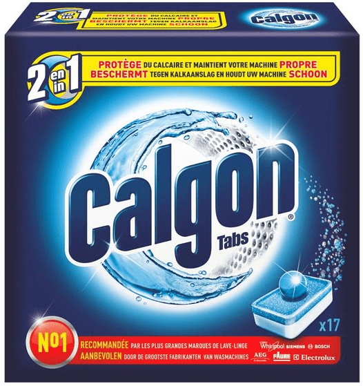 CALGON TABS 2 EN 1 NETTOYEUR MACHINE A LAVER 17 TABS