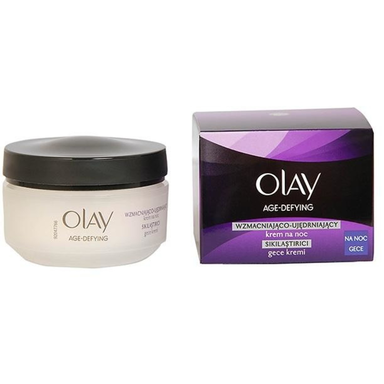 maak een foto Taiko buik versus Olay Nachtcrème - Age Defying Anti Wrinkle 50 ml. - Voordeeldrogisterij