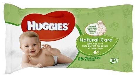 Voordeeldrogisterij Huggies Babydoekjes - Natural Care 56 stuks aanbieding