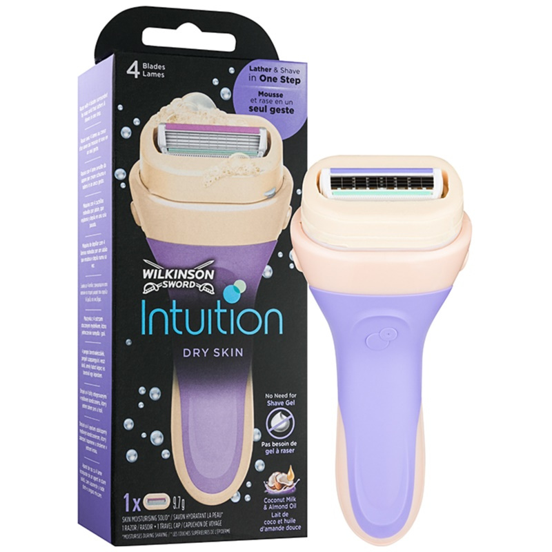 Voordeeldrogisterij Wilkinson Intuition Dry Skin Scheerapparaat - Dry Skin + 1 Scheermesje aanbieding