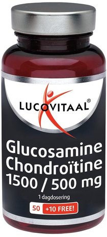 rekenkundig alleen zwaard Lucovitaal Supplement Glucosamine Chondroïtine 1500/500 mg - 60 Tabletten -  Voordeeldrogisterij