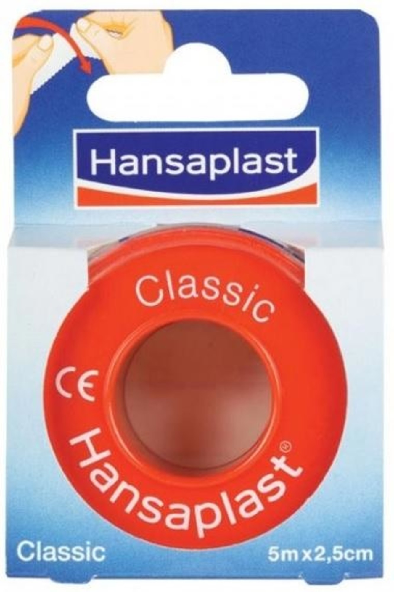 Hansaplast Hechtpleister Classic 5 m x 2,5 cm Voordeeldrogisterij