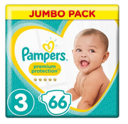 Pampers Pampers Premium Protection Baby Luiers Maat 3 - 66 Luiers