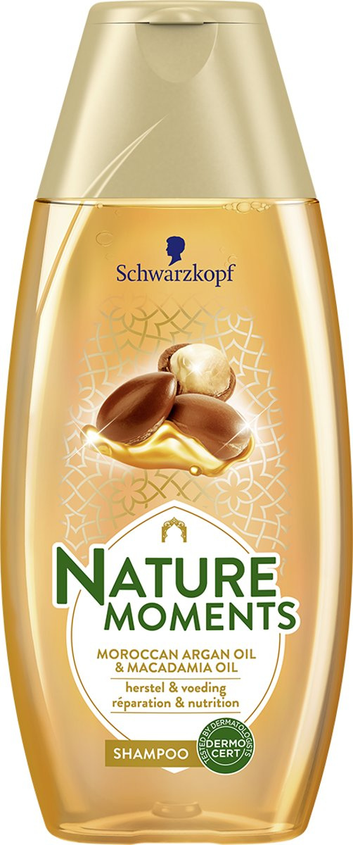 Voordeeldrogisterij Nature Moments Shampoo - Moroccan Argan & Macadamia Oil 250ml aanbieding