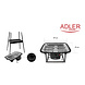 Adler Adler Elektrische Barbecue AD 6602 - 2000 Watt Adler Adler Elektrische Barbecue AD 6602 - 2000 Watt