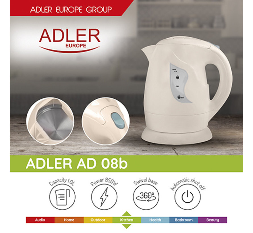 Adler Waterkoker - 1,0 L- AD 08