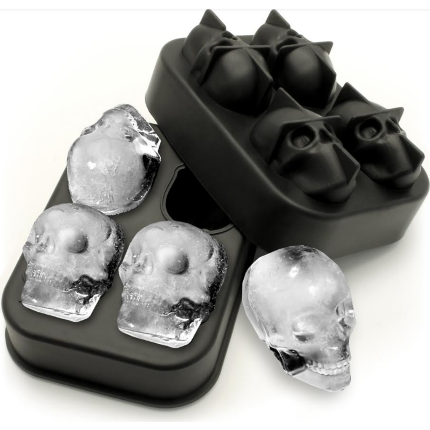 Dochter plaag lijst Premium 3D Silicone Skull Ijsklontjes - Schedelvorm - Voordeeldrogisterij