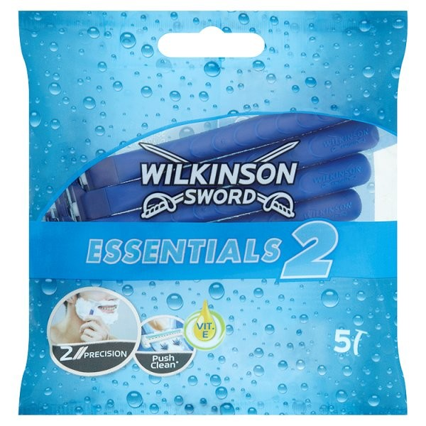 Voordeeldrogisterij Wilkinson Sword Scheermesjes Essentials 2 Men - 5 Stuks aanbieding