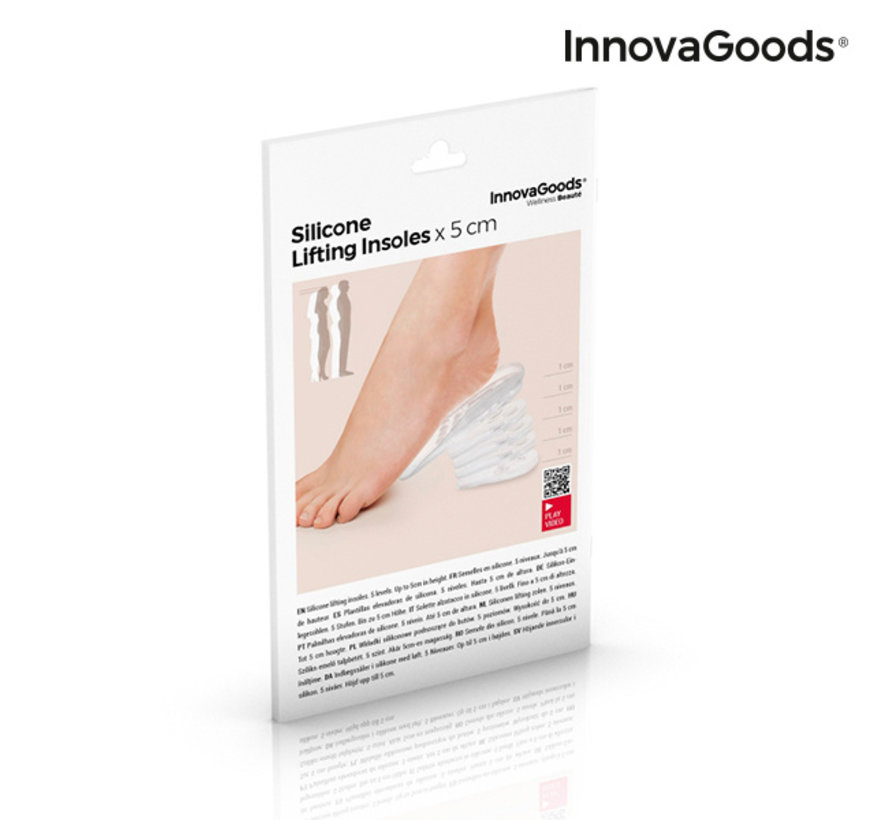 InnovaGoods Verhogende Inlegzolen - 5 cm - Voordeeldrogisterij