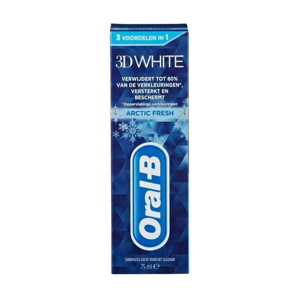 Voordeeldrogisterij Oral-B Tandpasta 3D White Arctic Fresh - 75 ml aanbieding