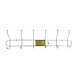 Benson Benson Kapstok 6 Dubbele haken RVS - 50cm Benson Benson Kapstok 6 Dubbele haken RVS - 50cm