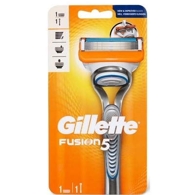 Voordeeldrogisterij Gillette Fusion 5 scheerapparaat met 1 fusion scheermesje aanbieding