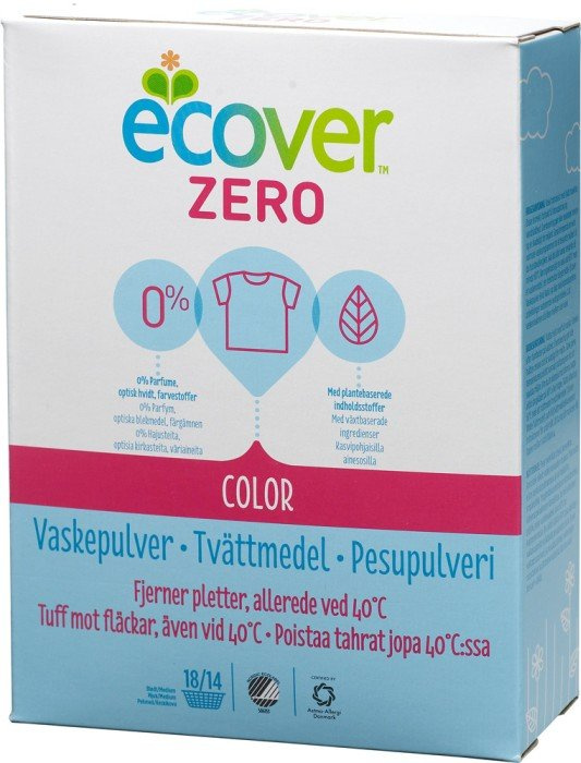 Voordeeldrogisterij Ecover Waspoeder Zero Color - 750 gr aanbieding