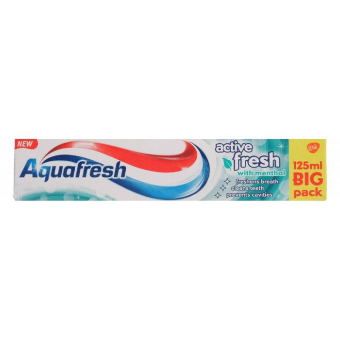 Voordeeldrogisterij Aquafresh Tandpasta Active Fresh - 125 ml aanbieding