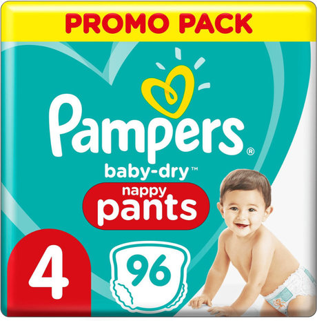 Pampers Baby Dry Luierbroekjes 4 - 96 Stuks - Voordeeldrogisterij