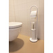 Alpina Alpina Toiletborstel En WC-Rolhouder Wit - Ø22 X 80 cm Alpina Alpina Toiletborstel En WC-Rolhouder Wit - Ø22 X 80 cm