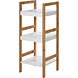 Huismerk Premium Badkamerrek MDF En Bamboe - 30 X 30 X 72 CM Huismerk Premium Badkamerrek MDF En Bamboe - 30 X 30 X 72 CM