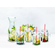 Alpina Alpina Drinkset - Karaf En 4 Glazen Met Deksel En Rietje - 5-Delig Alpina Alpina Drinkset - Karaf En 4 Glazen Met Deksel En Rietje - 5-Delig
