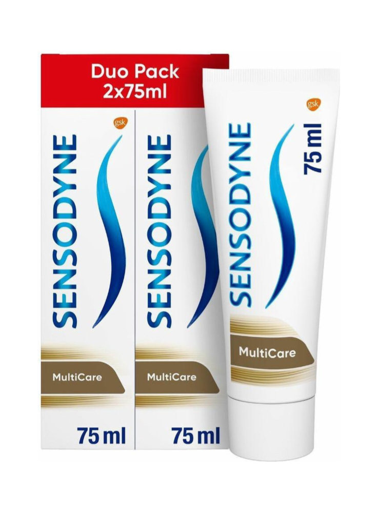 Voordeeldrogisterij Sensodyne Multicare Tandpasta - 2 x 75 ml aanbieding