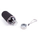 Benson Benson Glazen Drinkfles Met Zwarte Hoes - 420 ml Benson Benson Glazen Drinkfles Met Zwarte Hoes - 420 ml