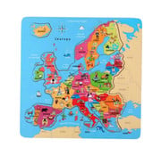 Huismerk Premium Houten Puzzel Europa Frans - 30 x 30 cm