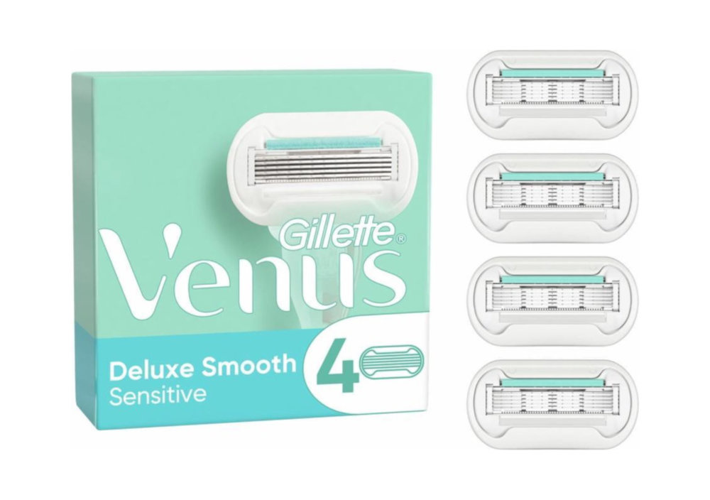Voordeeldrogisterij Gillette Venus Sensitive Extra Glad Scheermesjes - 4 Stuks aanbieding